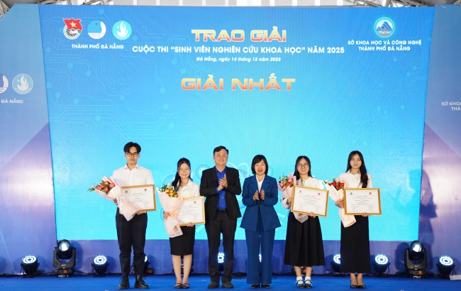 Đà Nẵng trao giải Cuộc thi Sinh viên nghiên cứu khoa học năm 2025: Lan tỏa tinh thần sáng tạo trong thế hệ trẻ