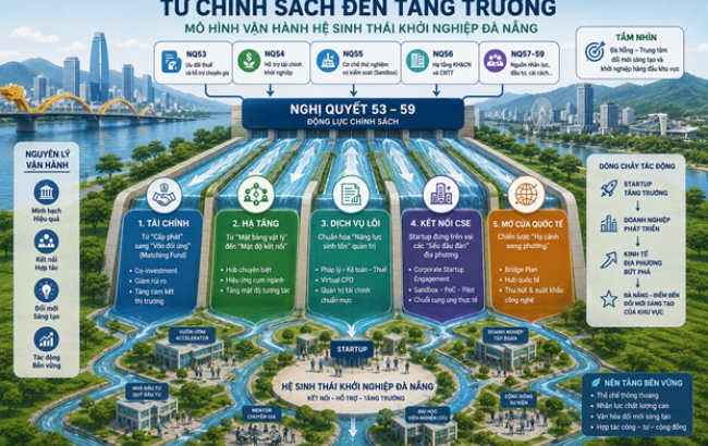 TỐI ƯU HÓA HỆ SINH THÁI KHỞI NGHIỆP ĐÀ NẴNG: Gợi ý vận hành từ mô hình Đài Loan