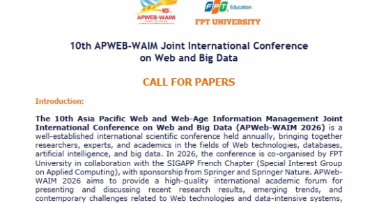 Hội nghị quốc tế APWEB-WAIM lần thứ 10 về Web và Big Data