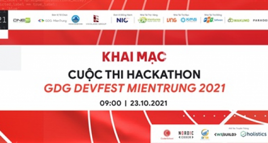 168 GIỜ CHẠY ĐUA TẠI CUỘC THI HACKATHON - GDG DEVFEST MIENTRUNG 2021