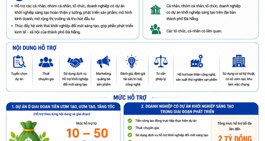 Đà Nẵng ban hành chính sách hỗ trợ phát triển dự án khởi nghiệp sáng tạo, thúc đẩy hệ sinh thái đổi mới sáng tạo