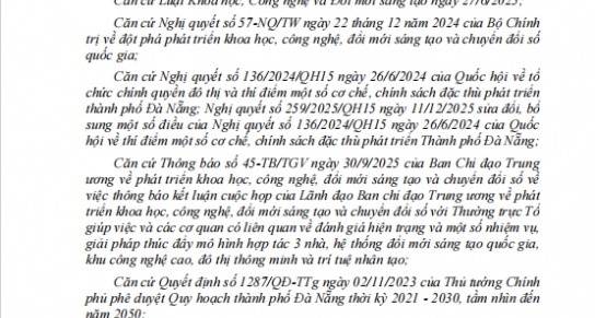 Đà Nẵng phê duyệt Đề án “Đà Nẵng – Thành phố đổi mới sáng tạo”