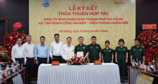ĐÀ NẴNG - VIETTEL KÝ KẾT HỢP TÁC CHIẾN LƯỢC, THÚC ĐẨY KHOA HỌC CÔNG NGHỆ, ĐỔI MỚI SÁNG TẠO VÀ CHUYỂN ĐỔI SỐ GIAI ĐOẠN 2026 - 2030