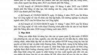 KẾ HOẠCH Tổ chức lớp tập huấn Bảo hộ quyền sở hữu trí tuệ và phát triển thương hiệu