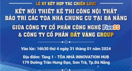 Lễ ký kết hợp tác chiến lược giữa Công ty Cổ phần Công nghệ FiveSS và Công ty Cổ phần Đất vàng Group