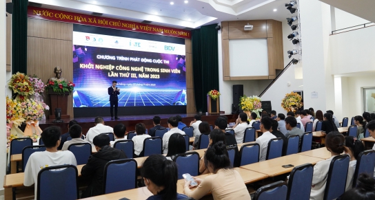 LỄ PHÁT ĐỘNG CUỘC THI “KHỞI NGHIỆP CÔNG NGHỆ TRONG SINH VIÊN” LẦN THỨ III – NĂM 2023