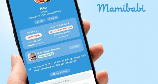 MAMIBABI: SIÊU ỨNG DỤNG ĐỒNG HÀNH CÙNG MẸ VIỆT TỪ NGÀY ĐẦU MANG THAI ĐẾN KHI CON VÀO LỚP 1