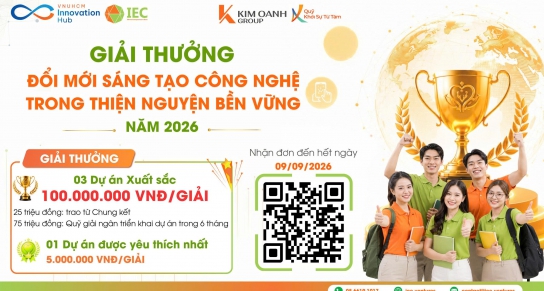 Phát động Giải thưởng Đổi mới sáng tạo công nghệ trong thiện nguyện bền vững năm 2026