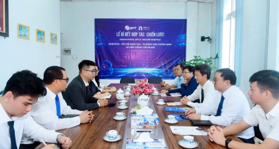 Strategic Cooperation Signing Ceremony between Saigon Postel (SPT) and Naiscorp Robotics