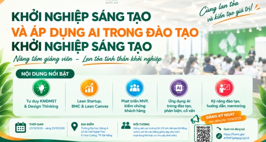 THÔNG BÁO MỜI ĐĂNG KÝ CHƯƠNG TRÌNH ĐÀO TẠO GIẢNG VIÊN KHỞI NGHIỆP ĐỔI MỚI SÁNG TẠO (ToT) NĂM 2026